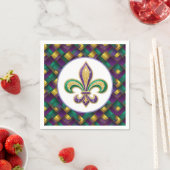 Mardi Gras Papier  Serviette (Beispiel)