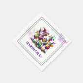 Mardi Gras-Papier-Servietten Serviette (Ecke)
