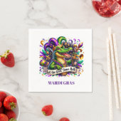 Mardi Gras-Papier-Servietten Serviette (Beispiel)