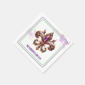 Mardi Gras-Papier-Servietten Serviette (Ecke)