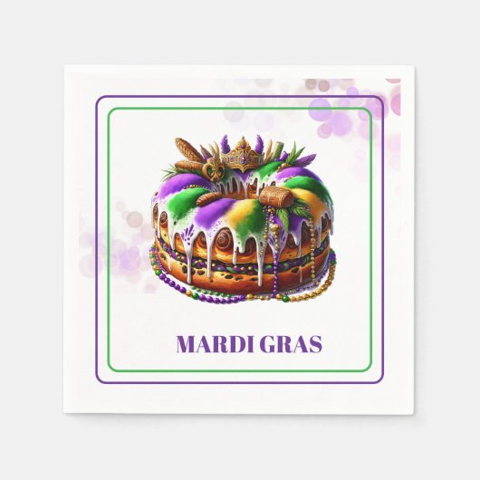 Mardi Gras-Papier-Servietten Serviette (Vorderseite)