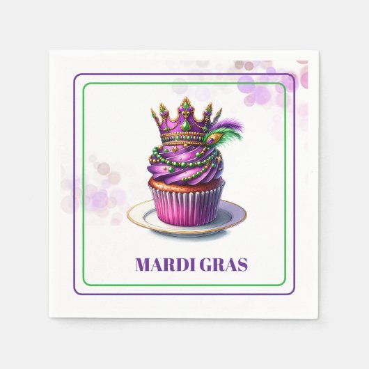 Mardi Gras-Papier-Servietten Serviette (Vorderseite)