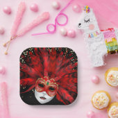 Mardi Gras Papierplatte Pappteller (Party)