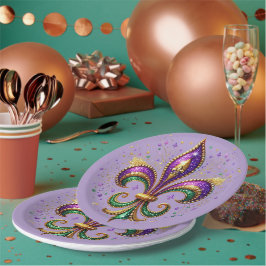 Mardi Gras-Papierteller Pappteller