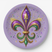 Mardi Gras-Papierteller Pappteller (Vorderseite)
