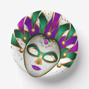 Mardi Gras Pappteller