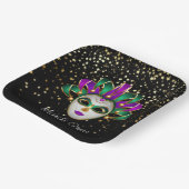 Mardi Gras Pappteller (Gewinkelt)