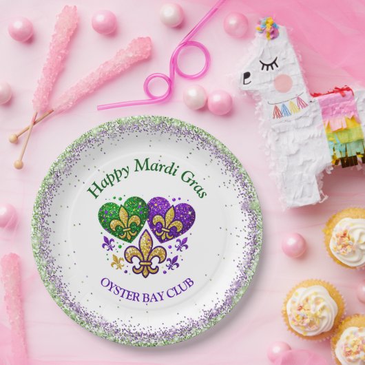 Mardi Gras Pappteller (Party)