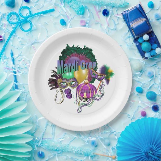 Mardi Gras Pappteller (Party)