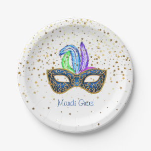Mardi Gras Pappteller