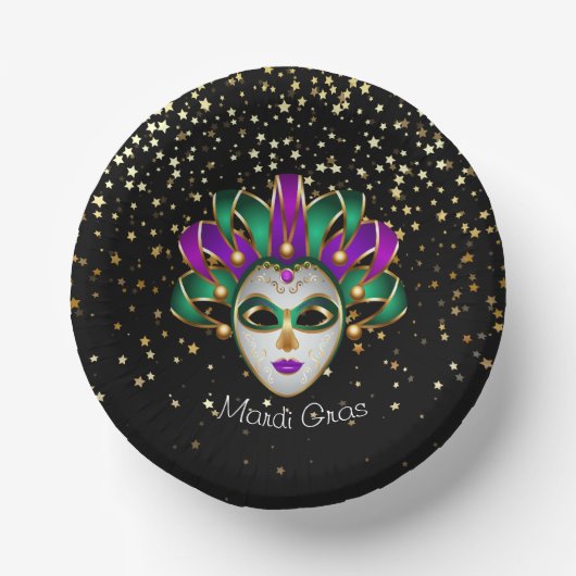 Mardi Gras Pappteller (Vorderseite)