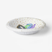 Mardi Gras Pappteller (Gewinkelt)