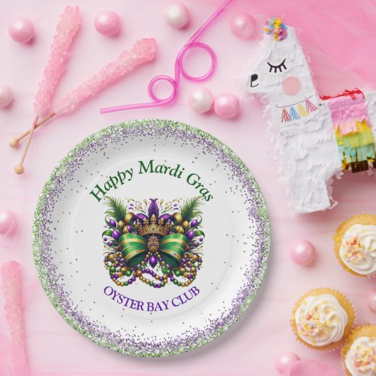 Mardi Gras Pappteller (Party)