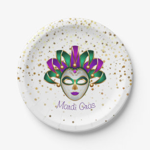 Mardi Gras Pappteller
