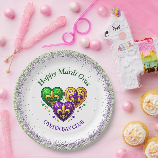 Mardi Gras Pappteller (Party)