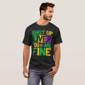 Mardi Gras Parade out beendet Liver Youre Fine T-Shirt (Vorne ganz)