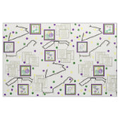 Mardi Gras Parade Route 18x18 Tile Größe Stoff (Fat Quarter (45,7 x 55,9 cm))