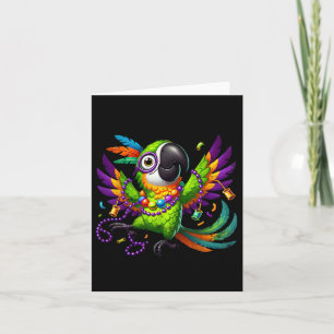 Mardi Gras Parrot - Party Bird Karte