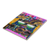 Mardi Gras Parrots Fliese (Seite)