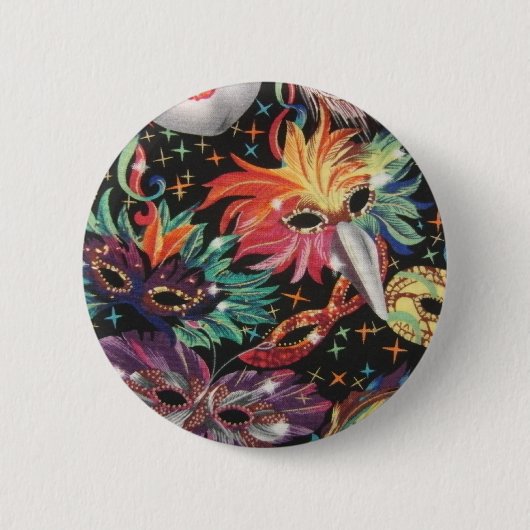 Mardi Gras Party Button (Vorderseite)