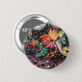 Mardi Gras Party Button (Vorne & Hinten)