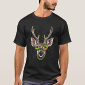 Mardi Gras Party Carnival Jester Deer  Hunter Hunt T-Shirt (Vorderseite)