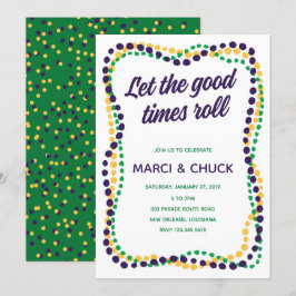 Mardi Gras Party Einladung