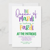 Mardi Gras Party Einladung (Vorderseite)