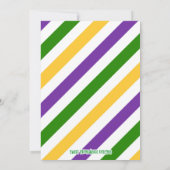 Mardi Gras Party Einladung (Rückseite)