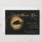 Mardi Gras Party Einladung (Vorderseite)