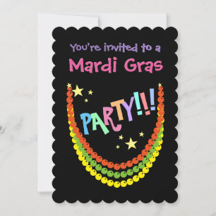 Mardi Gras Party Einladung