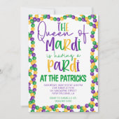 Mardi Gras Party Einladung (Vorderseite)