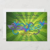 Mardi Gras Party Einladung (Vorderseite)