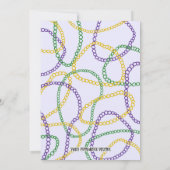 Mardi Gras Party Einladung (Rückseite)