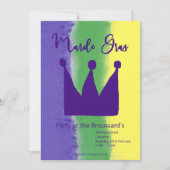 Mardi Gras Party Einladung (Vorderseite)