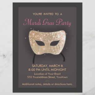 Mardi Gras Party Flyer