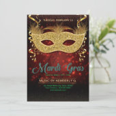Mardi Gras Party Flyer Vorlage (Stehend Vorderseite)