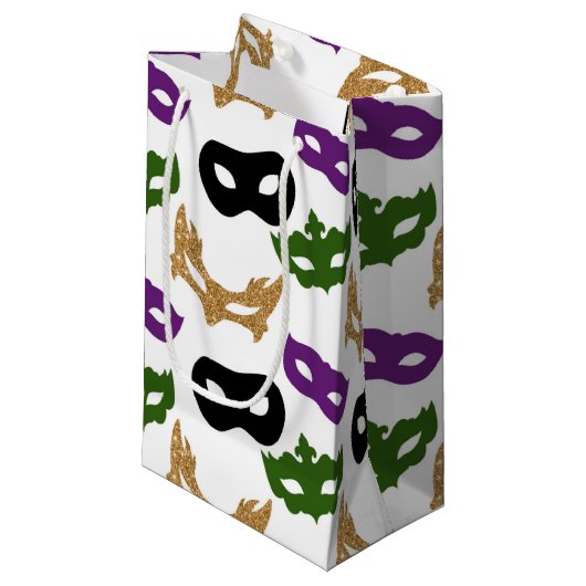 Mardi Gras Party Frische Pasta machen Kleine Geschenktüte (Vorderseite Schrägansicht)