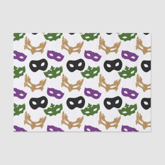 Mardi Gras Party Frische Pasta machen Seidenpapier (Vorderseite)