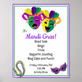 Mardi Gras Party für Ausbilder Poster
