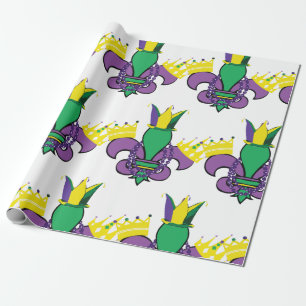 Mardi Gras Party Geschenkpapier