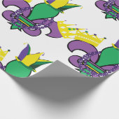 Mardi Gras Party Geschenkpapier (Ecke)