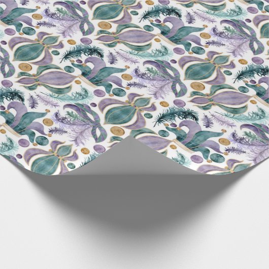 Mardi Gras Party Geschenkpapier (Ecke)