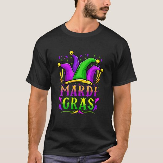 Mardi Gras Party Hat Geschenke T-Shirt (Vorderseite)