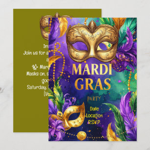 Mardi Gras Party – Lasst die guten Zeiten los Einladung