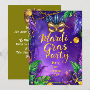 Mardi Gras Party – Lasst die guten Zeiten rollen Einladung