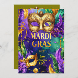 Mardi Gras Party – Let the Good Times Roll Einladung