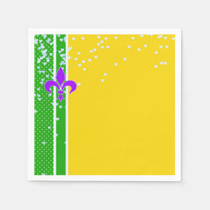 Mardi Gras Party Lilie French New Orleans Serviette