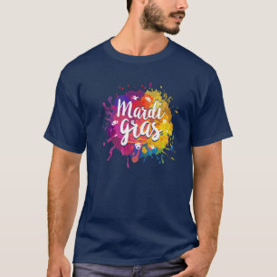 Mardi Gras Party Maskenkostüm Fett Dienstag Karnev T-Shirt