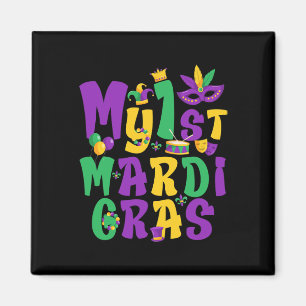 Mardi Gras Party mein erstes Mardi Gras Outfit für Magnet
